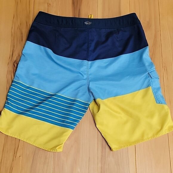 O'NEILL BLUE & YELLOW BOARD SHORTS - Picture 5 of 10